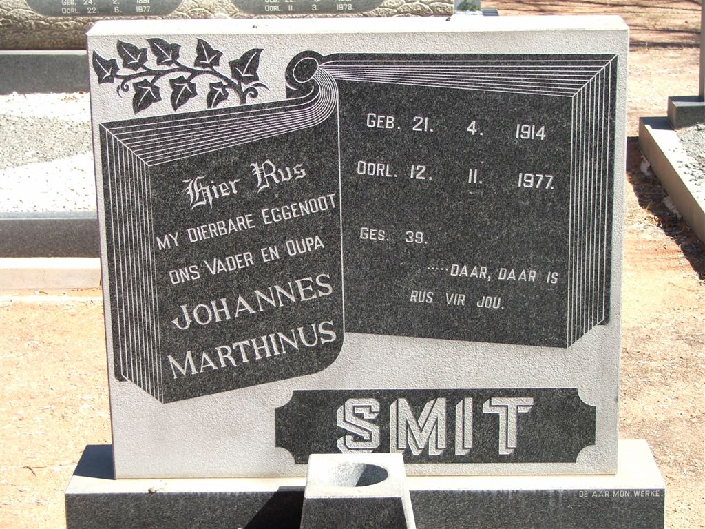 SMIT Johannes Marthinus 1914-1977