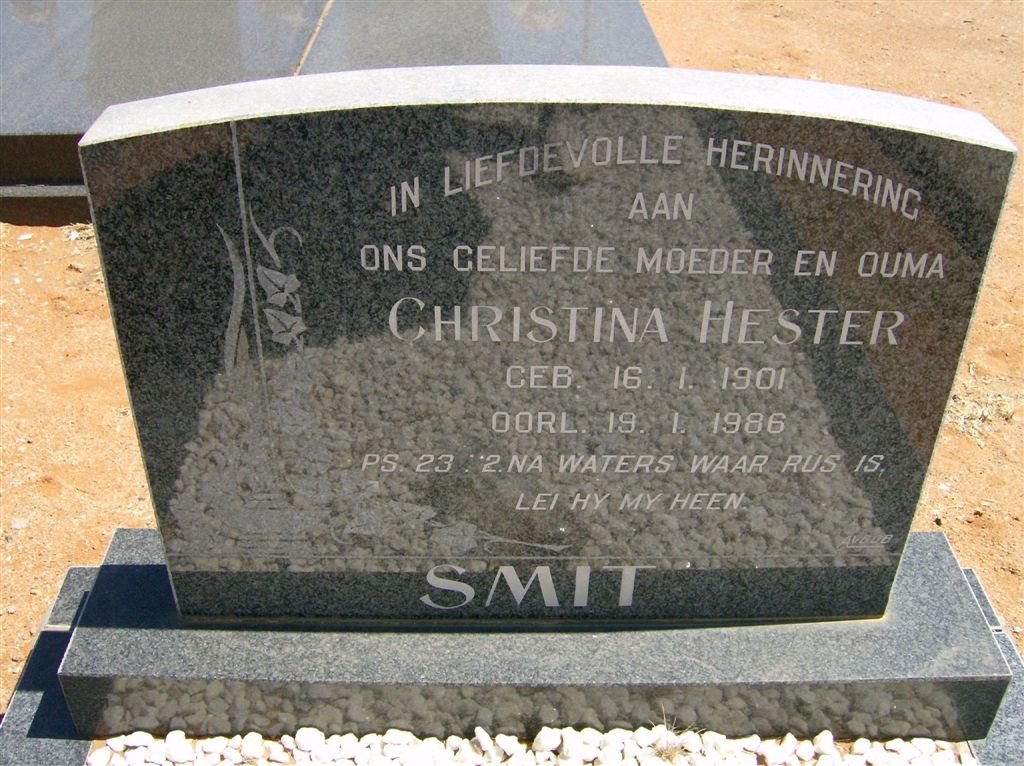 SMIT Christina Hester 1901-1986