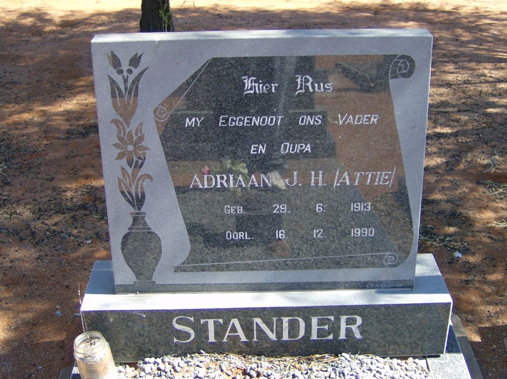STANDER Adriaan J.H. 1913-1990