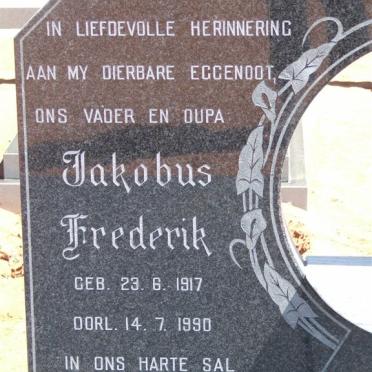 SCHENCK Jakobus Frederik 1917-1990