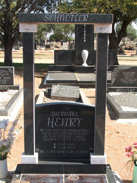 SCHNETLER Henry 1922-2002