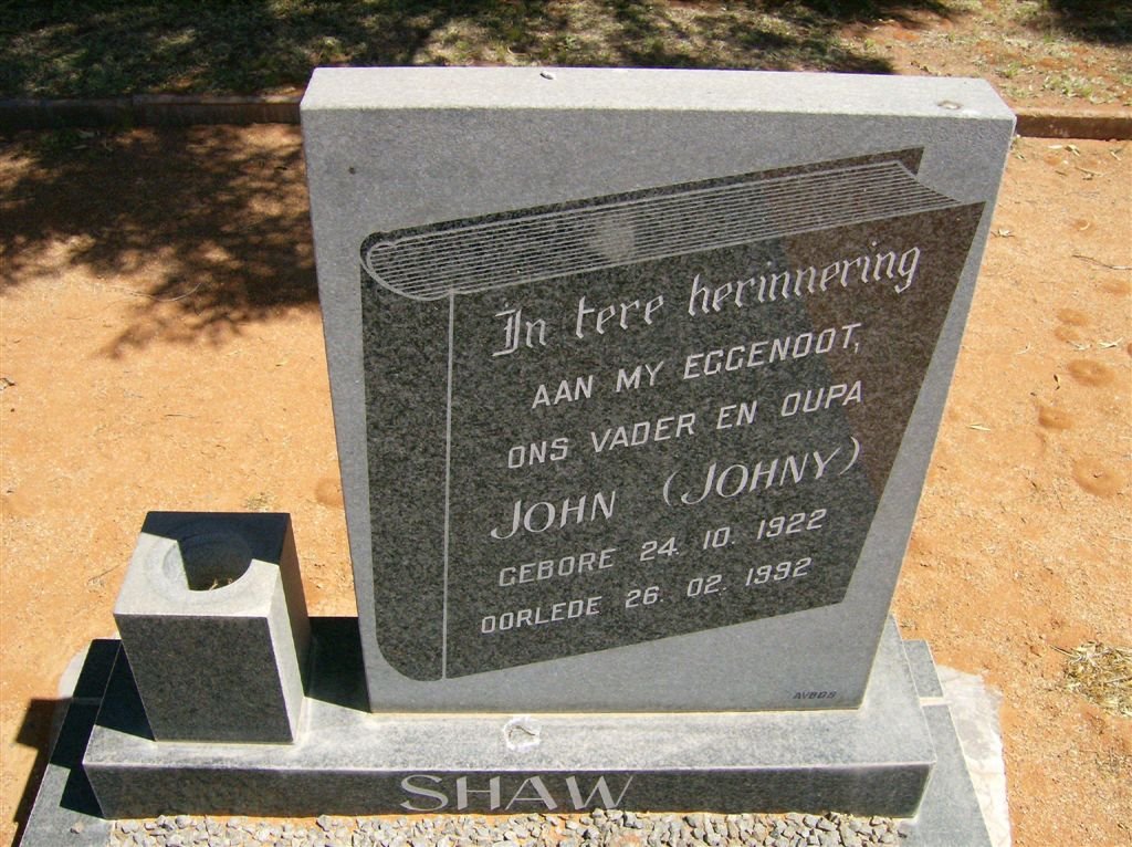 SHAW John 1922-1992