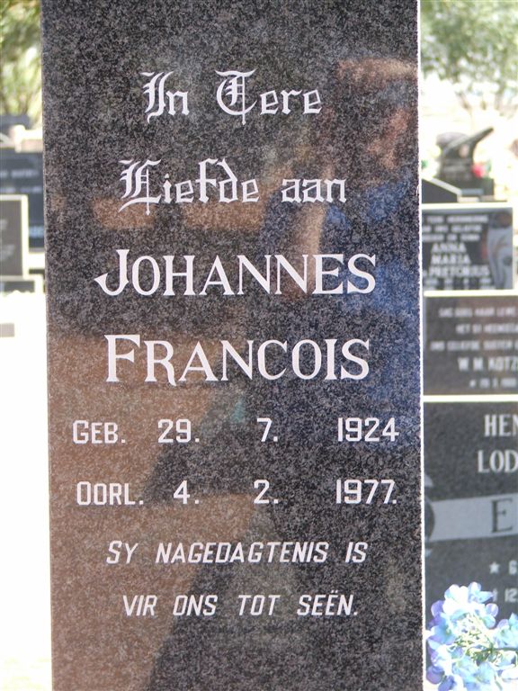 SLABBER Johannes Francois 1924-1977
