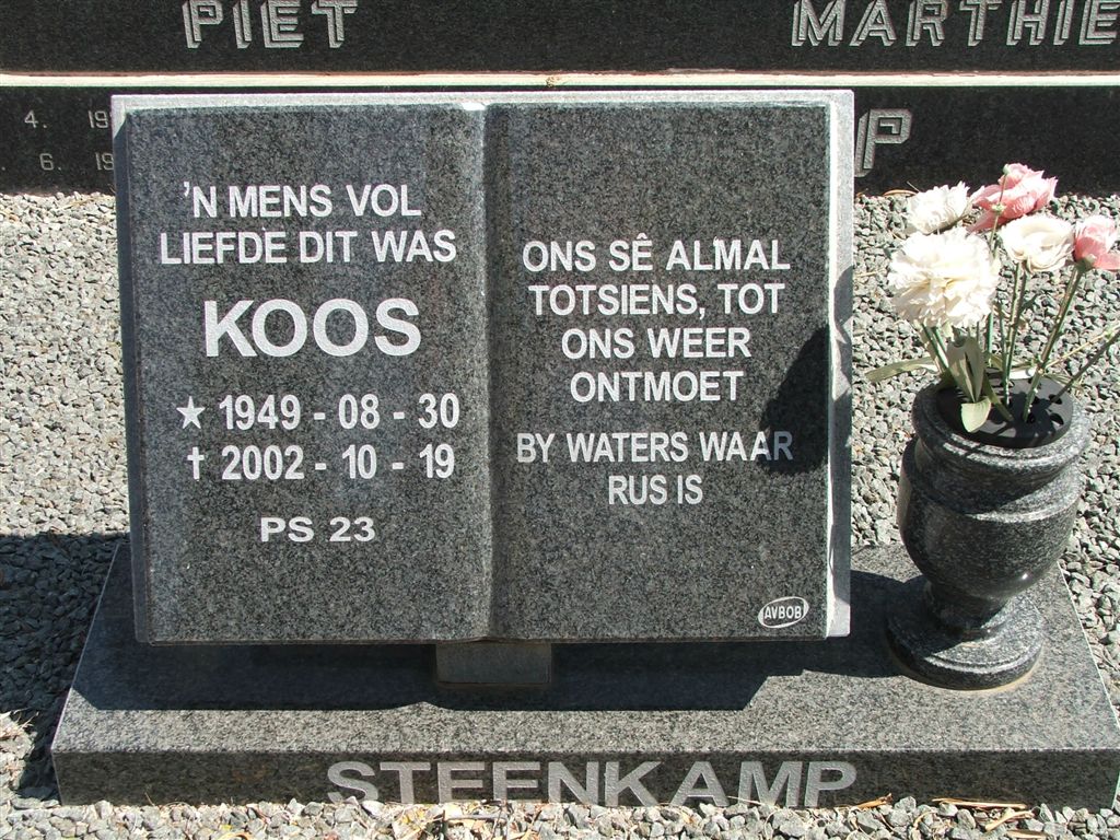 STEENKAMP Koos 1949-2002