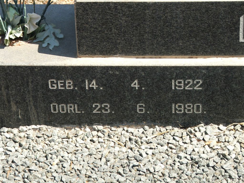 STEENKAMP Piet 1922-1980