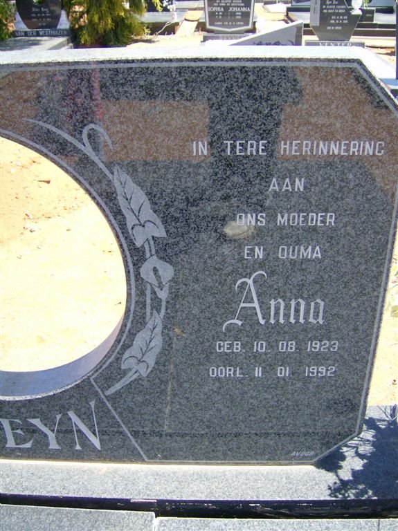 STEYN Anna 1923-1992