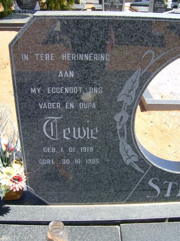 STEYN Tewie 1918-1985