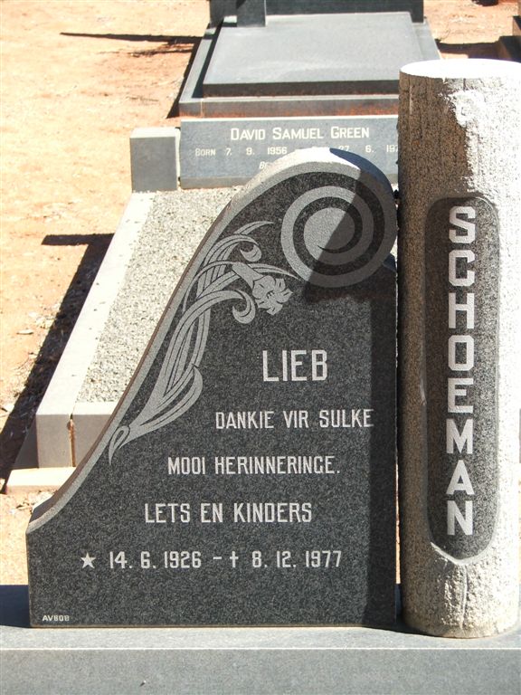 SCHOEMAN Lieb 1926-1977