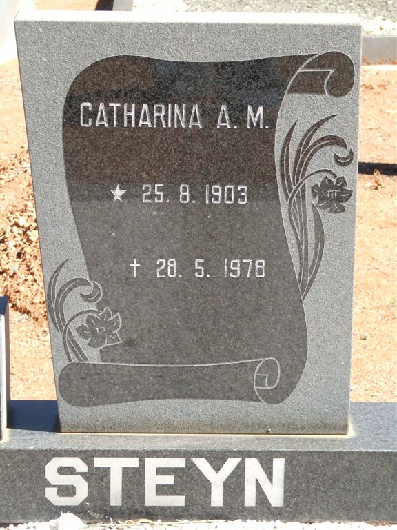 STEYN Catharina A.M. 1903-1978