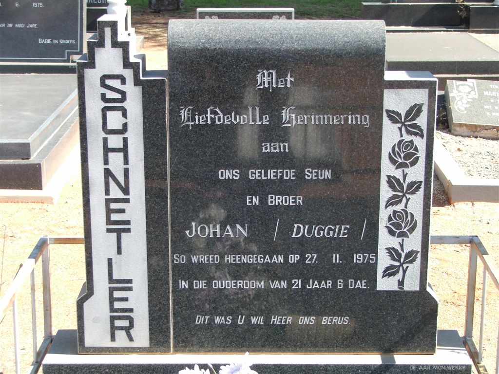 SCHNETLER Johan -1975