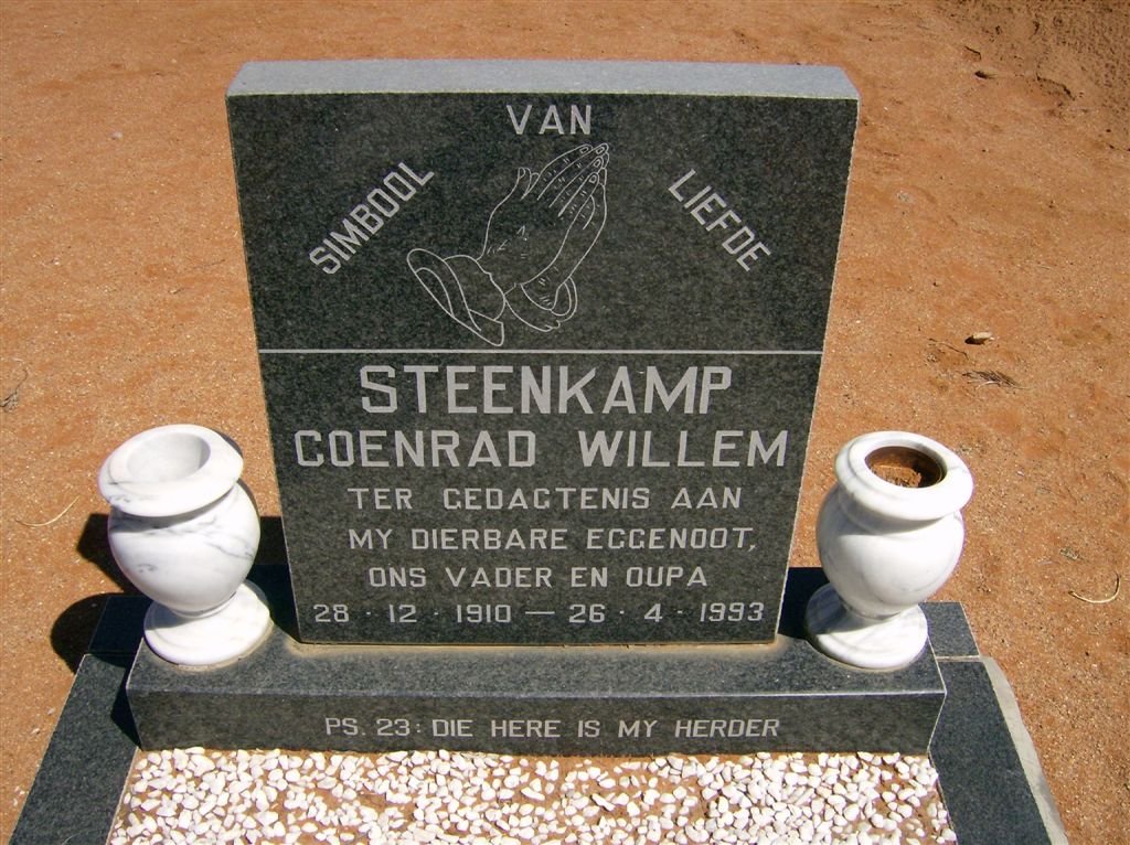 STEENKAMP Coenrad Willem 1910-1993