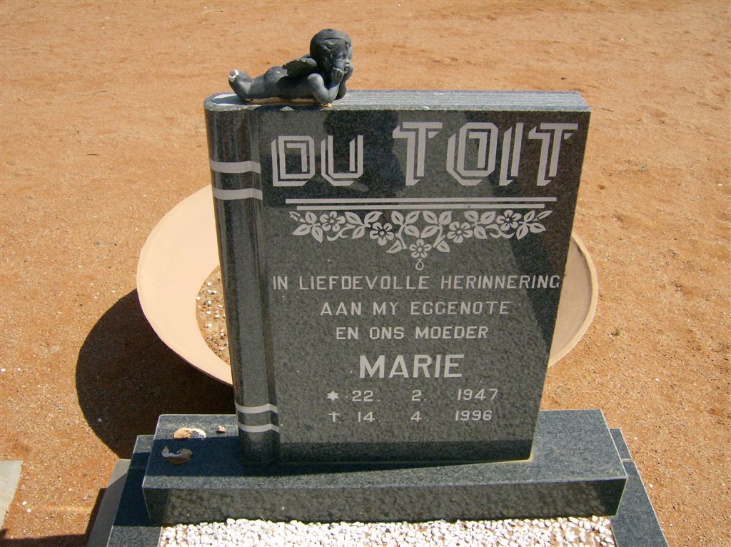 TOIT Marie, du 1947-1996