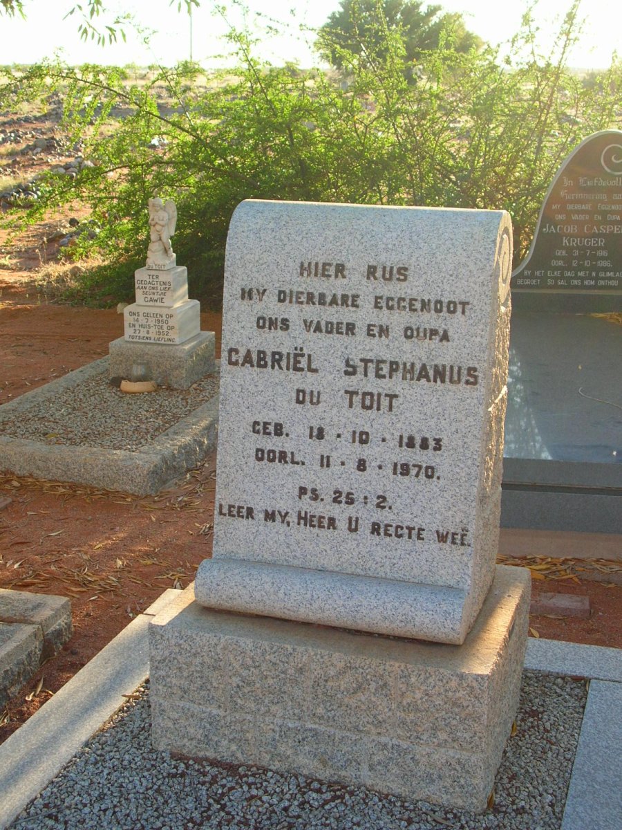 TOIT Gabriel Stephanus, du 1883-1970