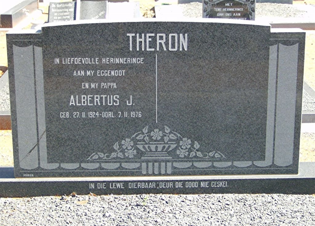 THERON Albertus J. 1924-1976