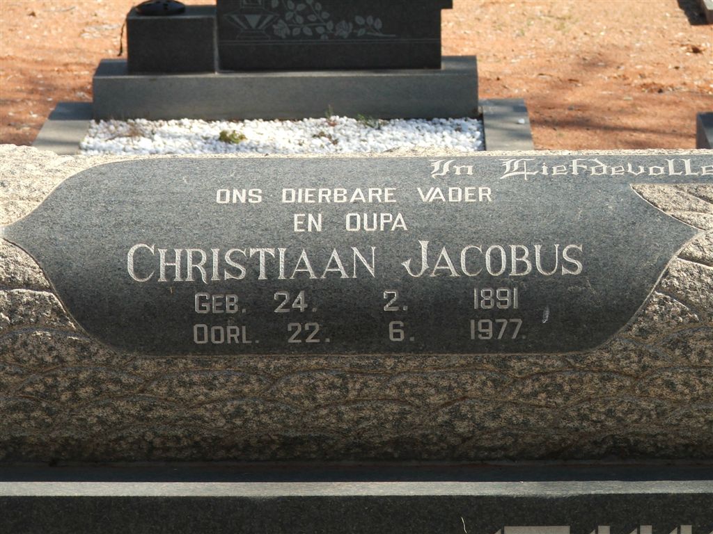 THIRION Christiaan Jacobus 1891-1977