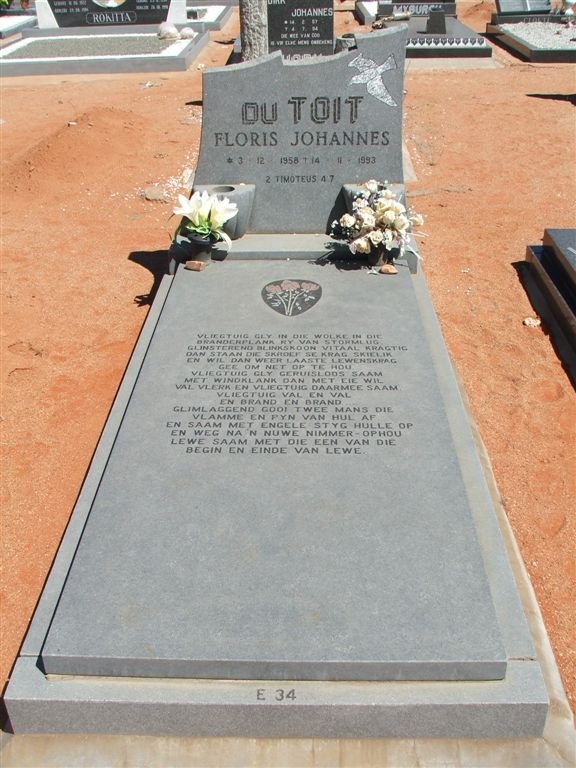 TOIT Floris Johannes, du 1958-1993