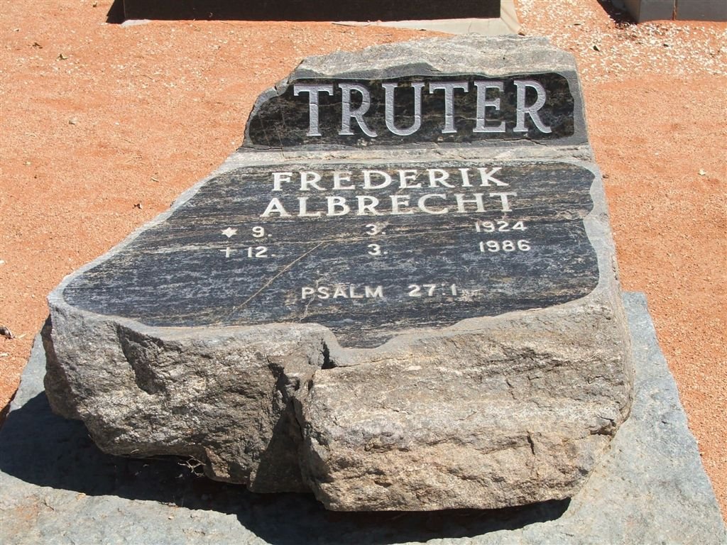 TRUTER Frederik Albrecht 1924-1986