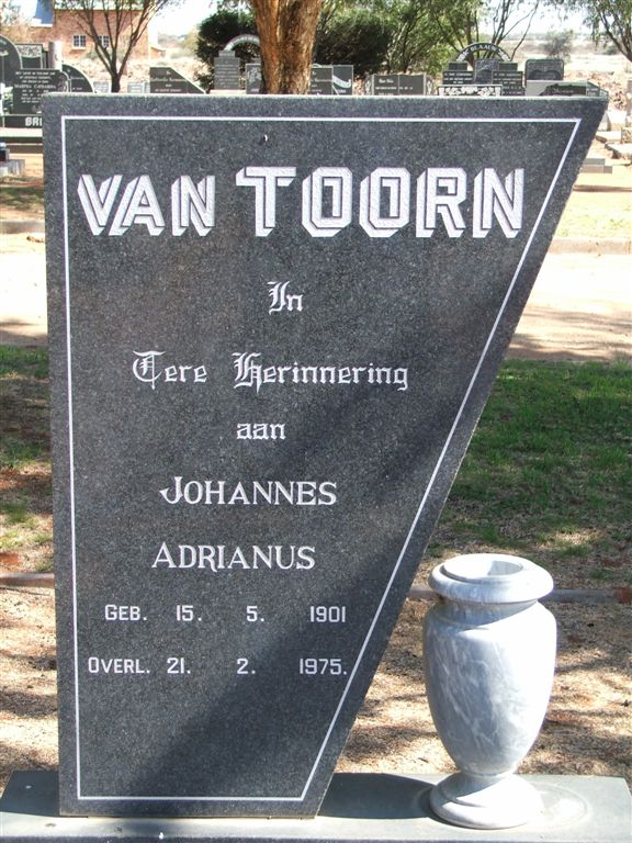 TOORN Johannes Adrianus, van 1901-1975