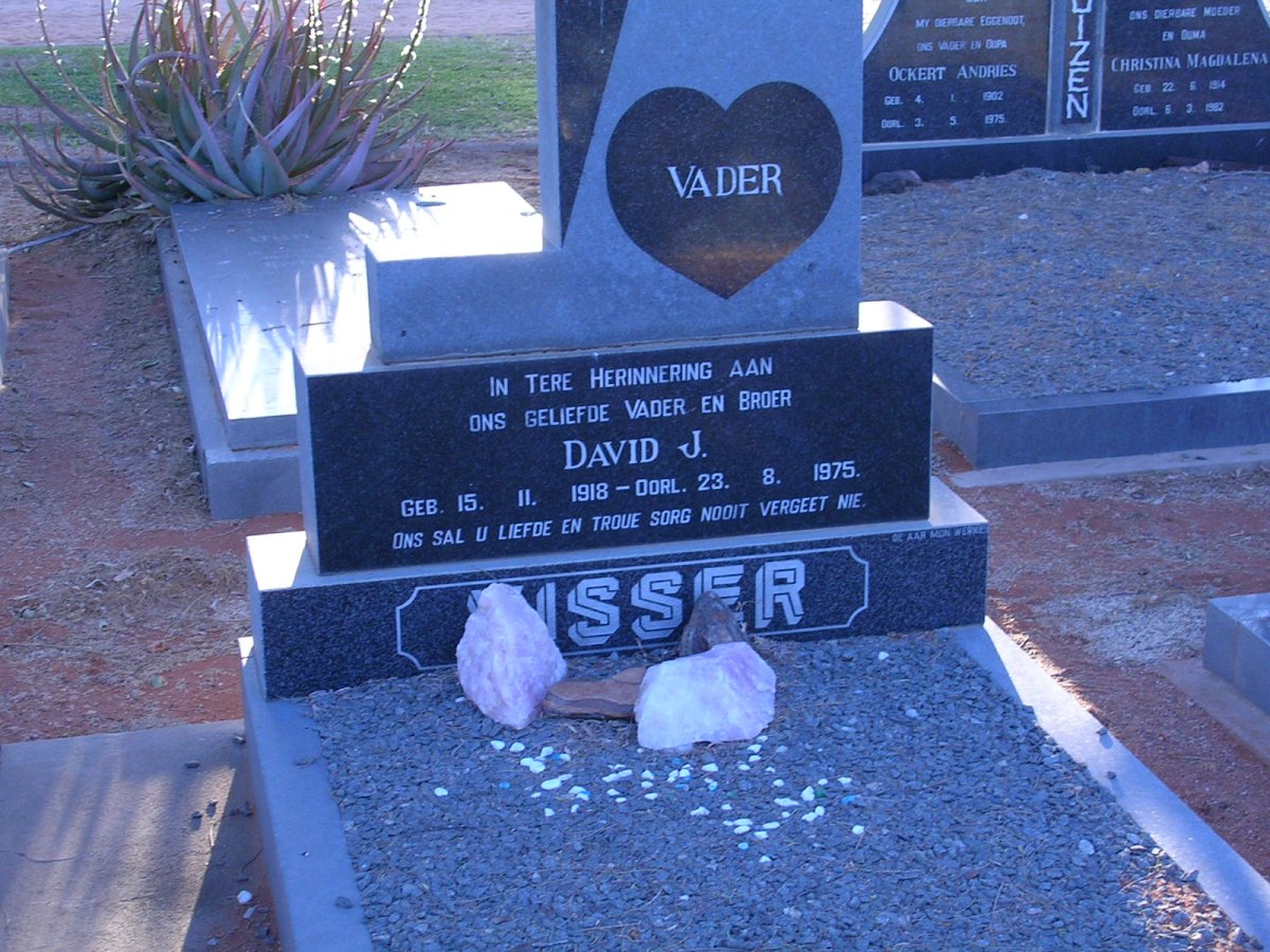 VISSER David J. 1918-1975