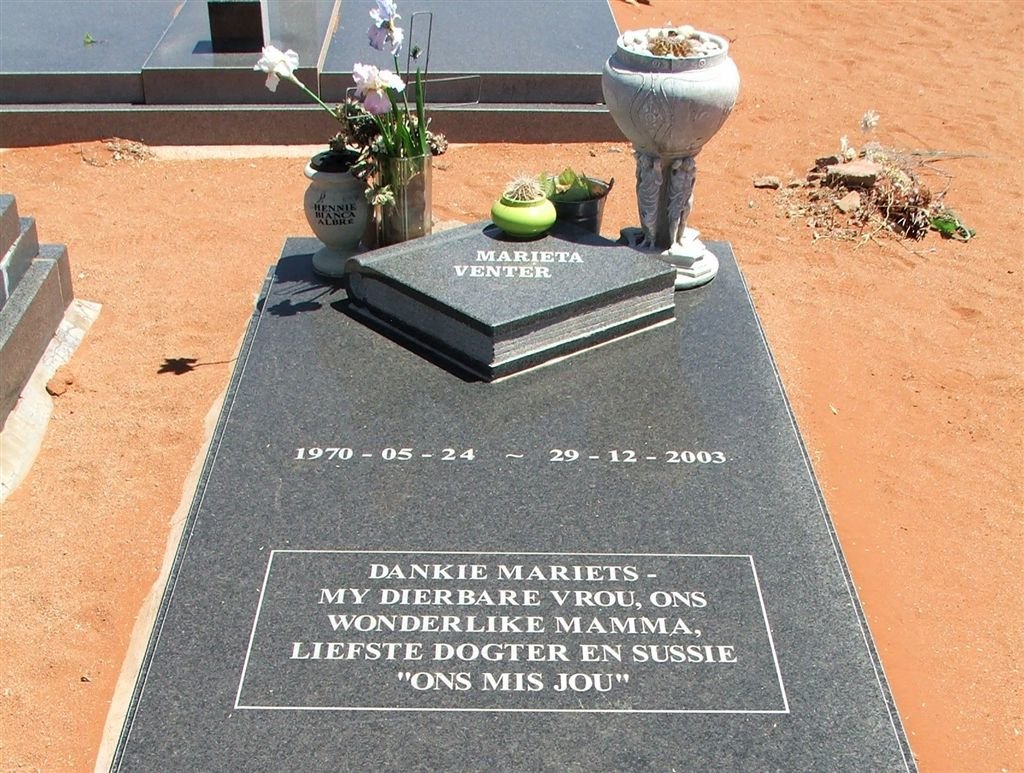 VENTER Marieta 1970-2003
