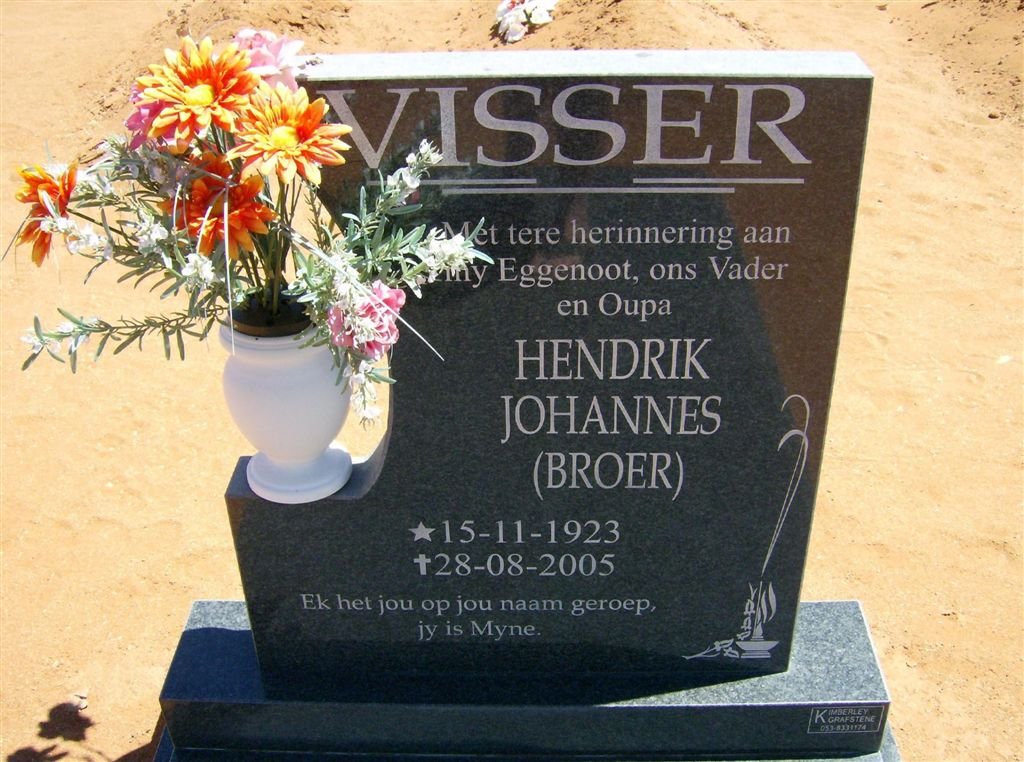 VISSER Hendrik Johannes 1923-2005
