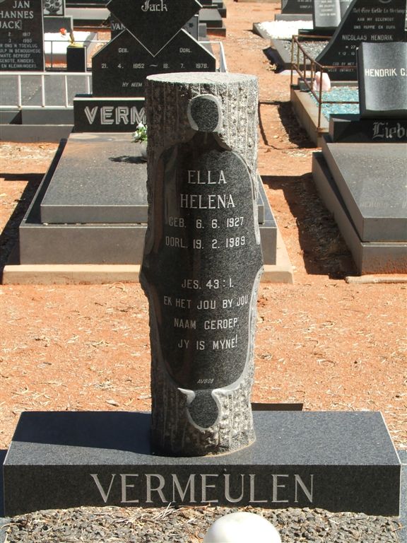 VERMEULEN Ella Helena 1927-1989
