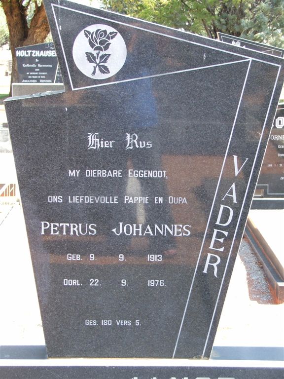 VUUREN Petrus Johannes, Janse van 1913-1976