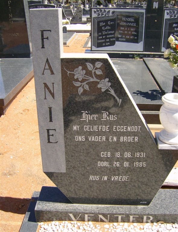VENTER Fanie 1931-1985