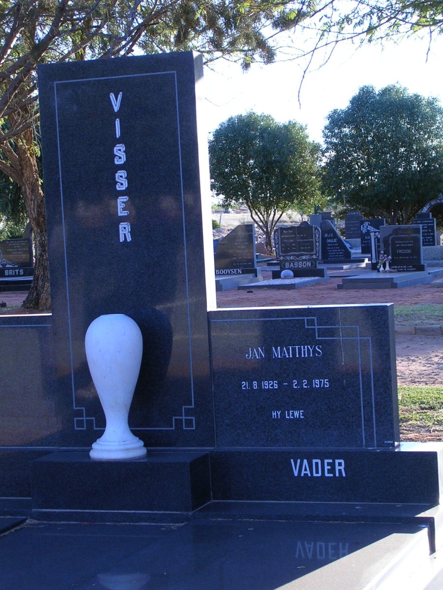 VISSER Jan Matthys 1926-1975