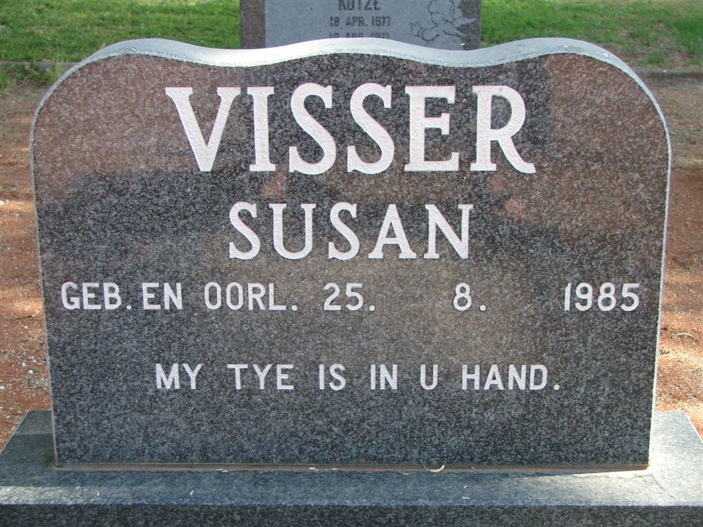 VISSER Susan 1985-1985