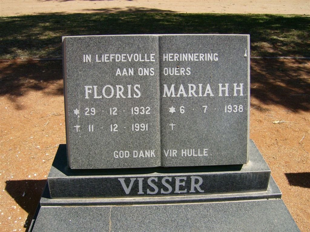VISSER Floris 1932-1991 &amp; Maria H.H. 1938-