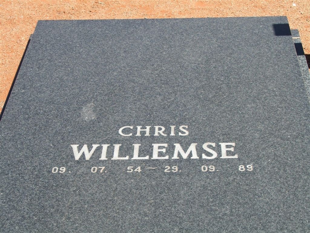 WILLEMSE Chris 1954-1989