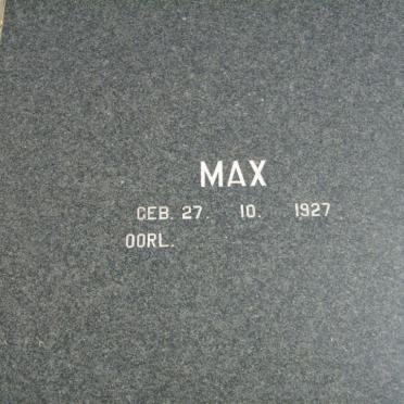 WITT Hansie, de 1919-1996 &amp; Max 1927-