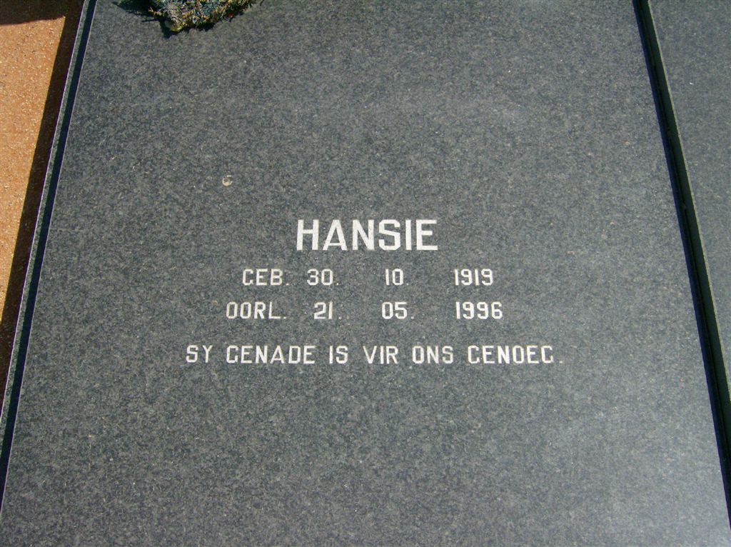 WITT Hansie, de 1919-1996 &amp; Max 1927-