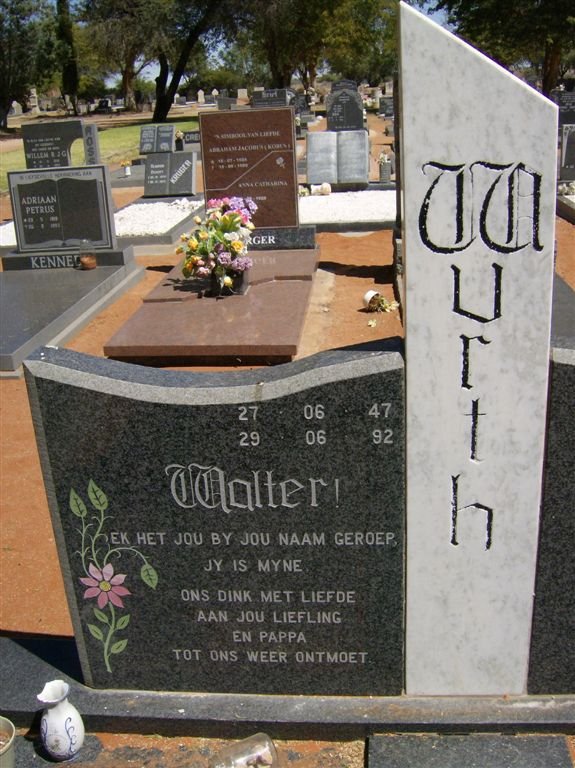 WURTH Walter 1947-1992
