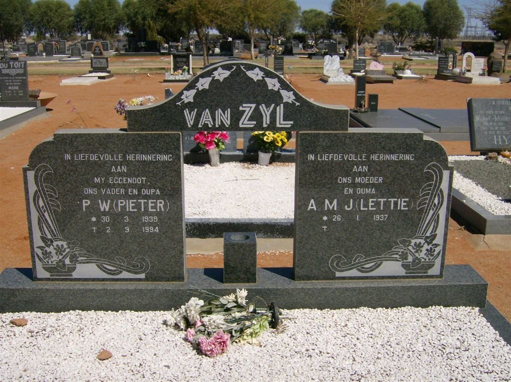 ZYL P.W., van 1939-1994 &amp; A.M.J. 1937-