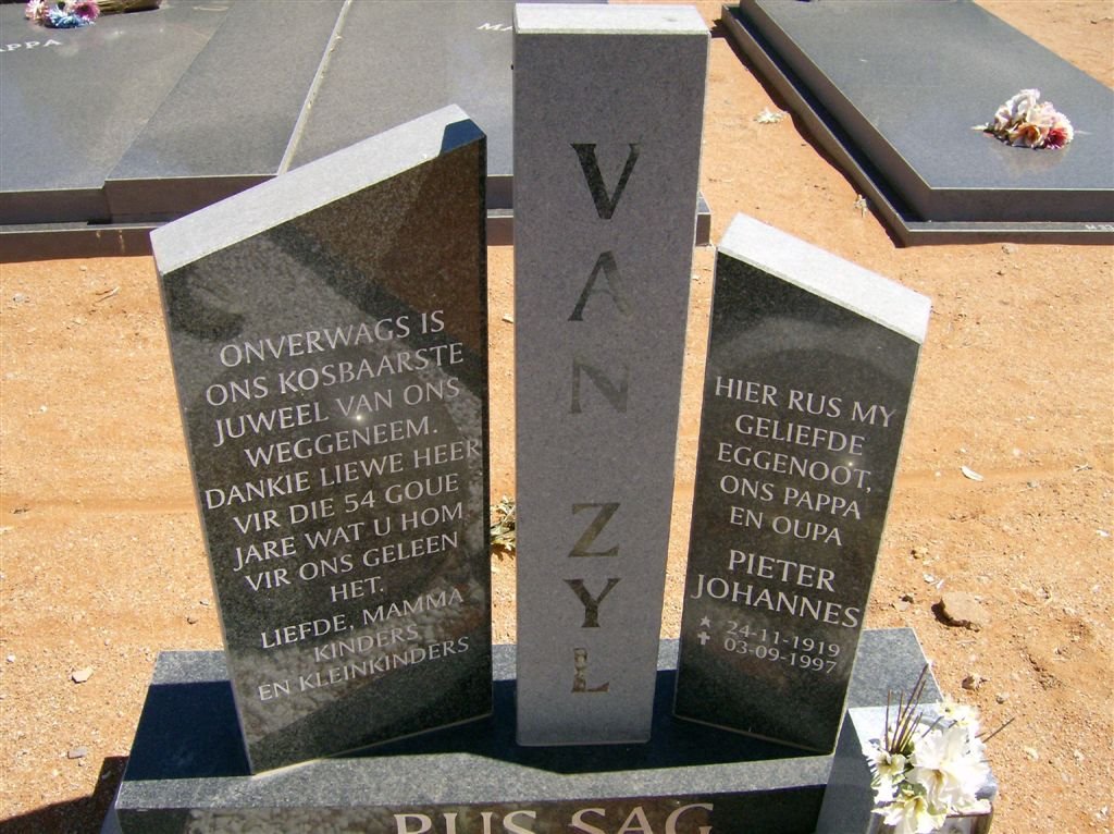 ZYL Pieter Johannes, van 1919-1997