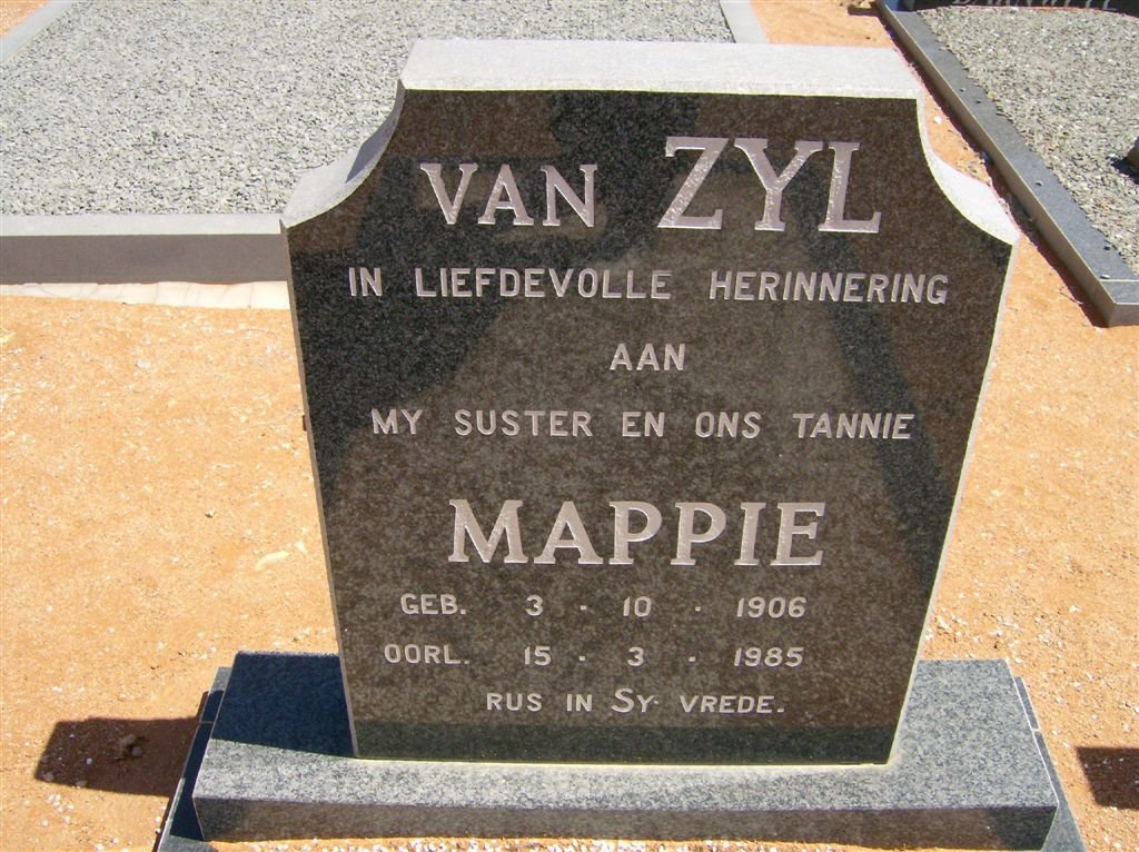 ZYL Mappie, van 1906-1985