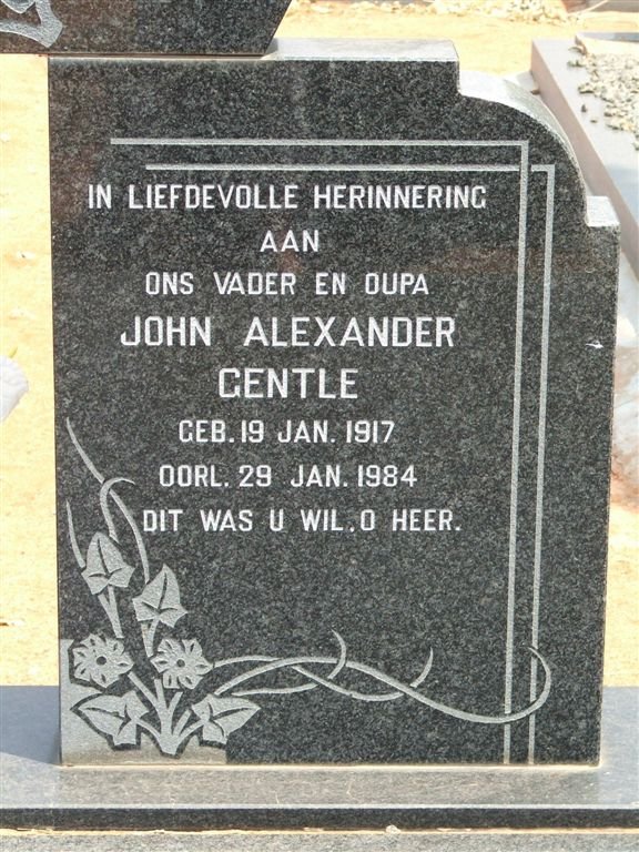 ZANDBERG Johan Alexander Gentle 1917-1984