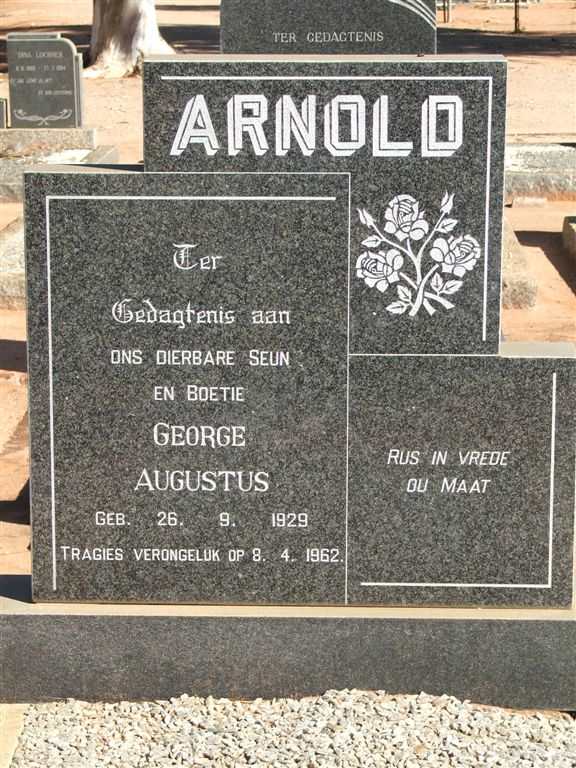 ARNOLD George Augustus 1929-1962