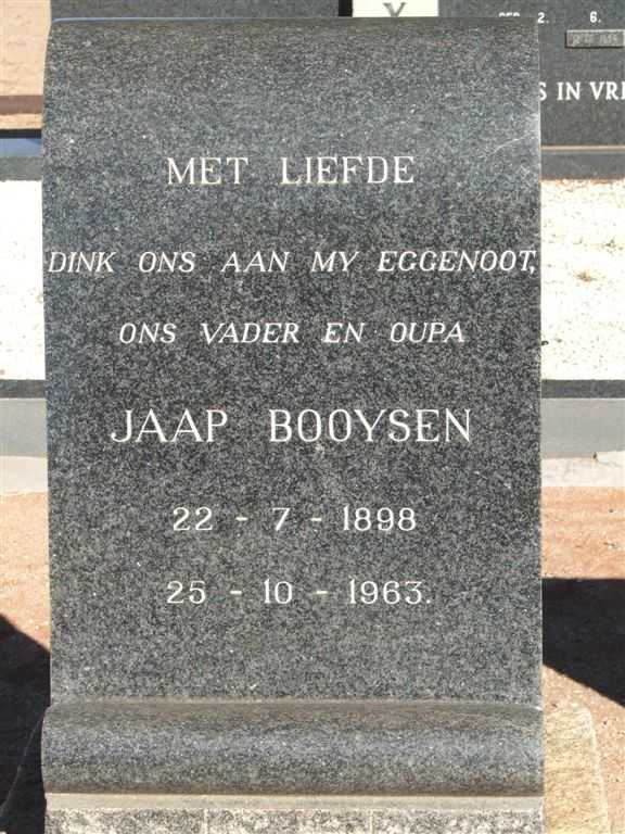 BOOYSEN Jaap 1898-1963