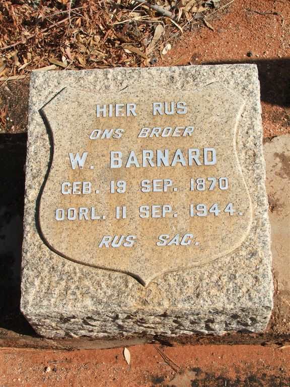 BARNARD W. 1870-1944
