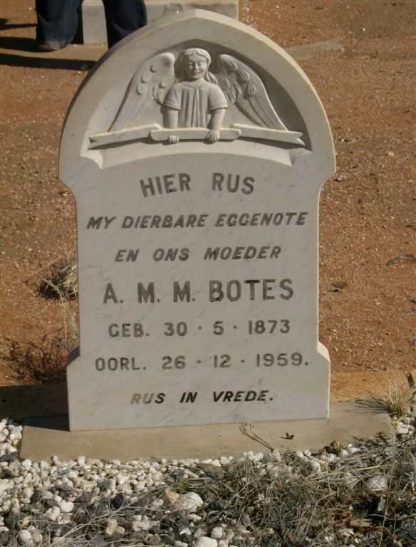 BOTES A.M.M. 1873-1959