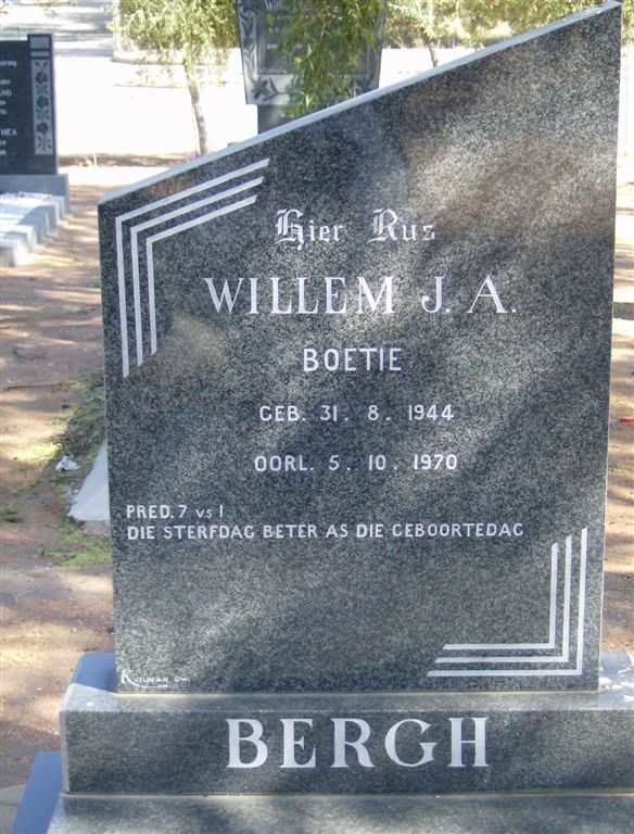 BERGH Willem J.A. 1944-1970