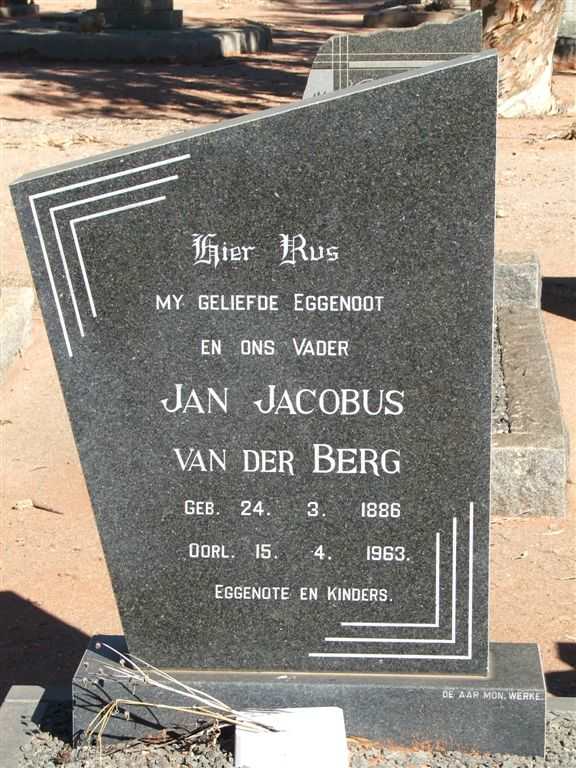 BERG Jan Jacobus, van der 1886-1963