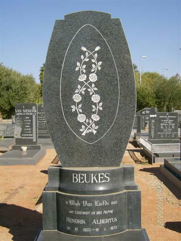 BEUKES Hendrik Albertus 1933-1973