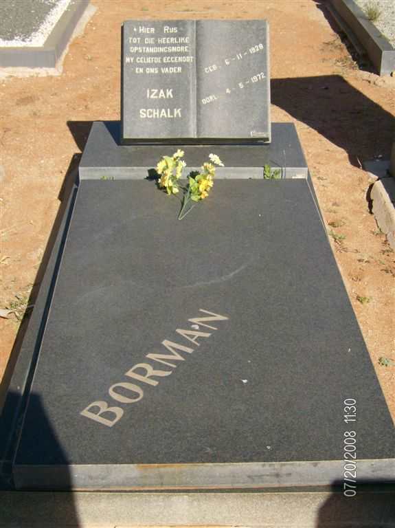 BORMAN Izak Schalk 1928-1972