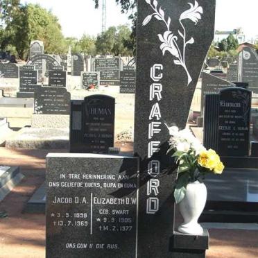 CRAFFORD Jacob D.A. 1898-1969 &amp; Elizabeth D.W. SWART 1905-1977