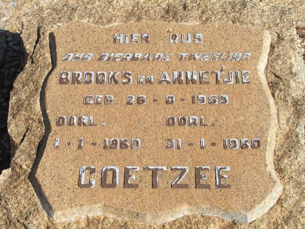 COETZEE Brooks 1959-1960 :: COETZEE Annetjie 1959-1960