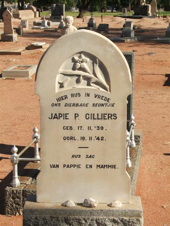 CILLIERS Japie P. 1939-1942